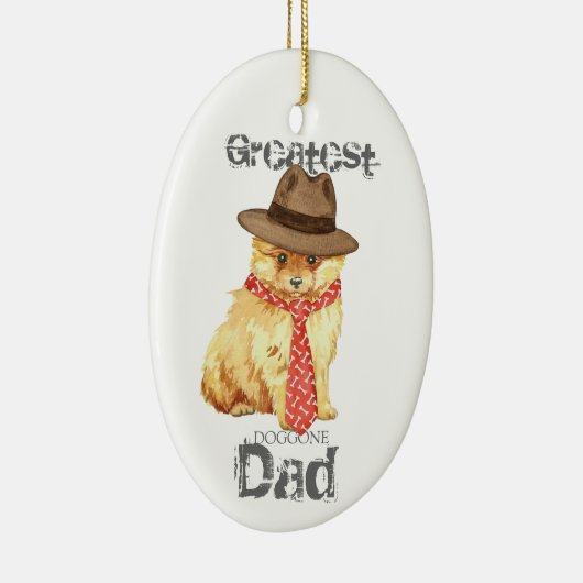 Pommeren Ornament van pap-keramiek (Rechts)