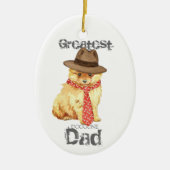 Pommeren Ornament van pap-keramiek (Voorkant)