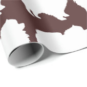 Pommeren pakpapier wit silhouet bruin (Rol Hoek)