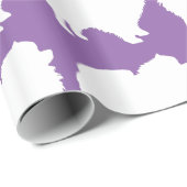 Pommeren pakpapier wit silhouet paars (Rol Hoek)