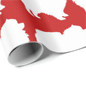 Pommeren pakpapier wit silhouet rood (Rol Hoek)