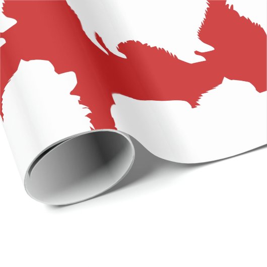 Pommeren pakpapier wit silhouet rood (Rol Hoek)