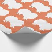 Pommeren pakpapier wit silhouet sinaasappel (Hoek)