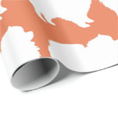 Pommeren pakpapier wit silhouet sinaasappel (Rol Hoek)