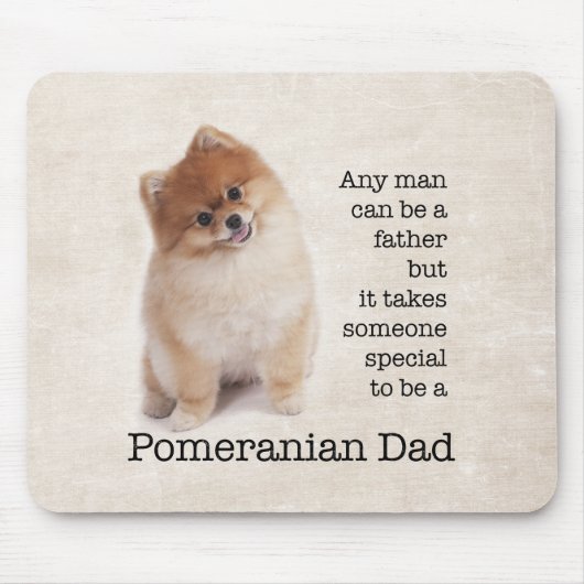 Pommeren Papa Mousepad Muismat (Voorkant)
