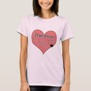 Pommeren Paw Prints Dog Humor T-shirt