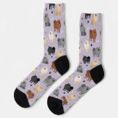 Pommeren Paw-prints en honden-Botten Sokken (Links)