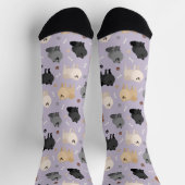 Pommeren Paw-prints en honden-Botten Sokken (Top)
