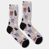 Pommeren Paw-prints en honden-Botten Sokken (Rechts)