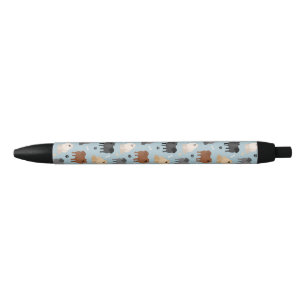 Pommeren Paw-prints en honden-Botten Zwarte Inkt Pen