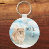 Pommeren Persoonlijk toetsenbord Sleutelhanger (Voorkant)