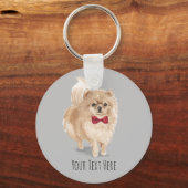 Pommeren Persoonlijk toetsenbord Sleutelhanger (Voorkant)