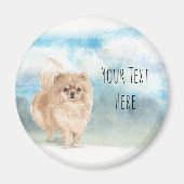 Pommeren Persoonlijke Magnet (Voorkant)