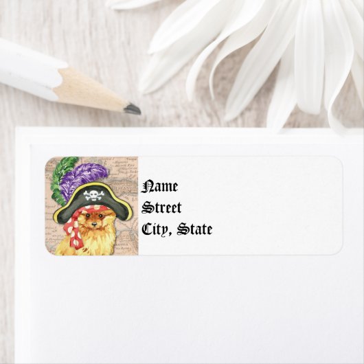 Pommeren Pirate Etiket (Insitu)