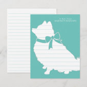 Pommeren Pom Dog Puppy Bedankkaart (Voorkant / Achterkant)