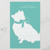 Pommeren Pom Dog Puppy Briefpapier (Voorkant)