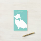 Pommeren Pom Dog Puppy Post-it® Notes (Op bureau)