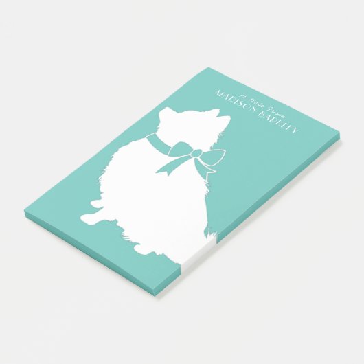 Pommeren Pom Dog Puppy Post-it® Notes (Schuin)