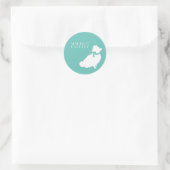 Pommeren Pom Dog Puppy Ronde Sticker (Tas)