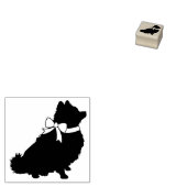 Pommeren Pom Dog Puppy Rubberstempel (Gestempeld)