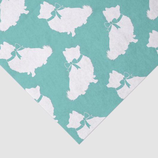 Pommeren Pom Dog Puppy Tissuepapier (Detail)