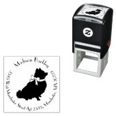 Pommeren Pom Dog Puppy Zelfinktende Stempel (In situ)