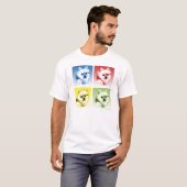 Pommeren Pop Art T-shirt (Voorkant volledig)