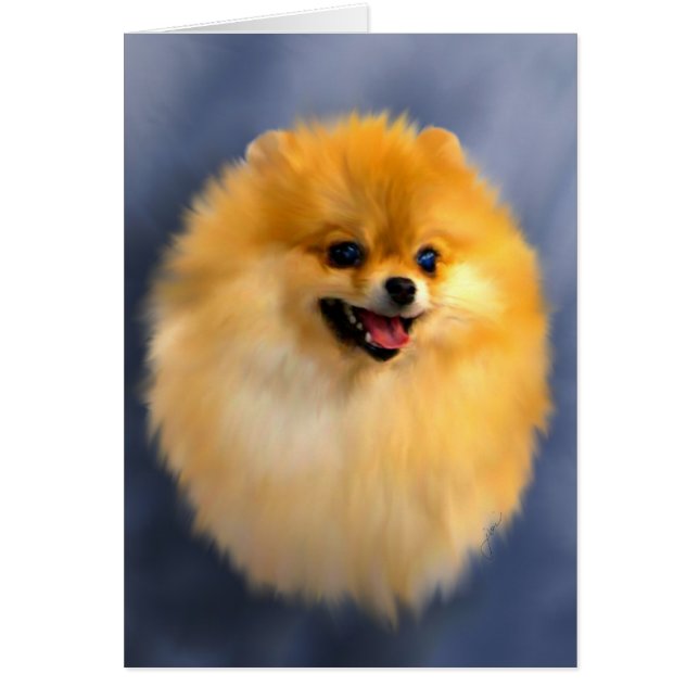 Pommeren Portrait Card (Voorkant)