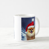 Pommeren, Santa, kerstkoffie Mok (Voorkant rechts)