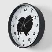 Pommeren Silhouette met cijfers en minuten (Hoek)