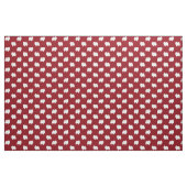 Pommeren Silhouettes Red en White patterned Stof (Yard (91,4 cm))