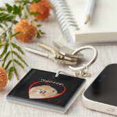 Pommeren Sleutelhanger (Voorkant Rechts)