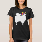 Pommeren Sombrero Cinco De Mayo Dog T-shirt (Voorkant)