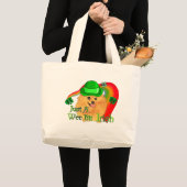Pommeren St Patricks Day Grote Tote Bag (Voorkant (product))