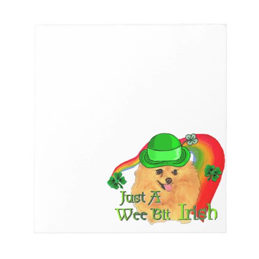 Pommeren St Patricks Day Notitieblok (Voorkant)