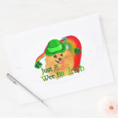 Pommeren St Patricks Day Ovale Sticker (Envelop)