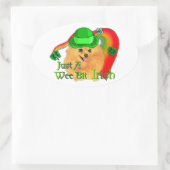Pommeren St Patricks Day Ovale Sticker (Tas)