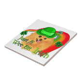 Pommeren St Patricks Day Tegeltje (Zijkant)
