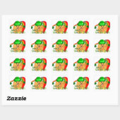 Pommeren St Patricks Day Vierkante Sticker (Vel)