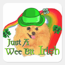 Pommeren St Patricks Day Vierkante Sticker