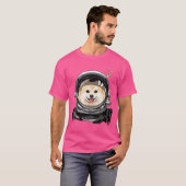 Pommeren Sterrenastronaut Space Exploro T-shirt (Voorkant volledig)