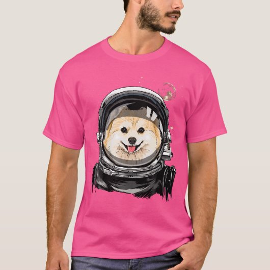 Pommeren Sterrenastronaut Space Exploro T-shirt (Voorkant)