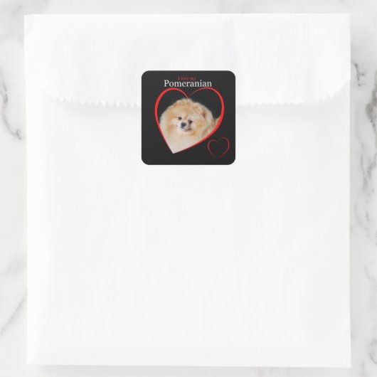 Pommeren Sticker (Tas)