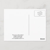 "Pommeren study Dog Art Briefkaart (Achterkant)