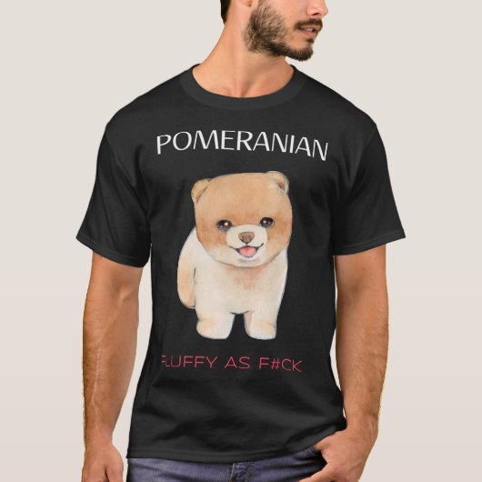 Pommeren Teddy Bear Fluffy Vriendin T-shirt (Voorkant)