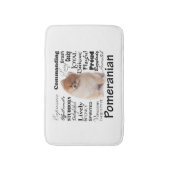 Pommeren Traits Bathmat Badmat (Voorkant Verticaal)