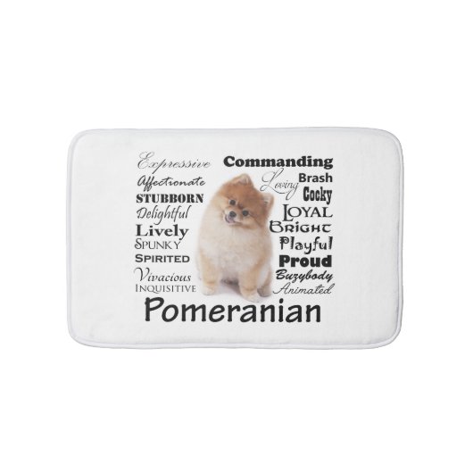 Pommeren Traits Bathmat Badmat (Voorkant)