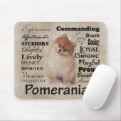 Pommeren Traits Mousepad Muismat (Met muis)