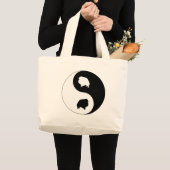 Pommeren Yin Yang Grote Tote Bag (Voorkant (product))