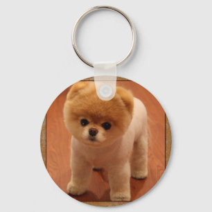 Pommerische Dog Pet Puppy Small Schattig baby Sleutelhanger